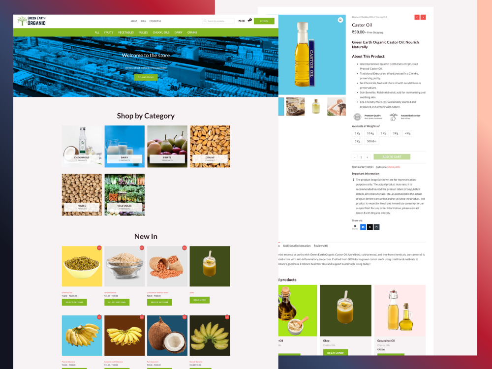 portfolio item - Green Earth Organic Store